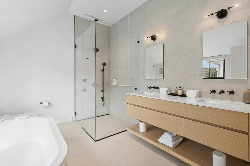 Luxury East Hampton Village House by Spring Architecture + Design, featuring passive-house principles, energy-efficient design, and sustainable modern architecture by Jessica Talley in New York