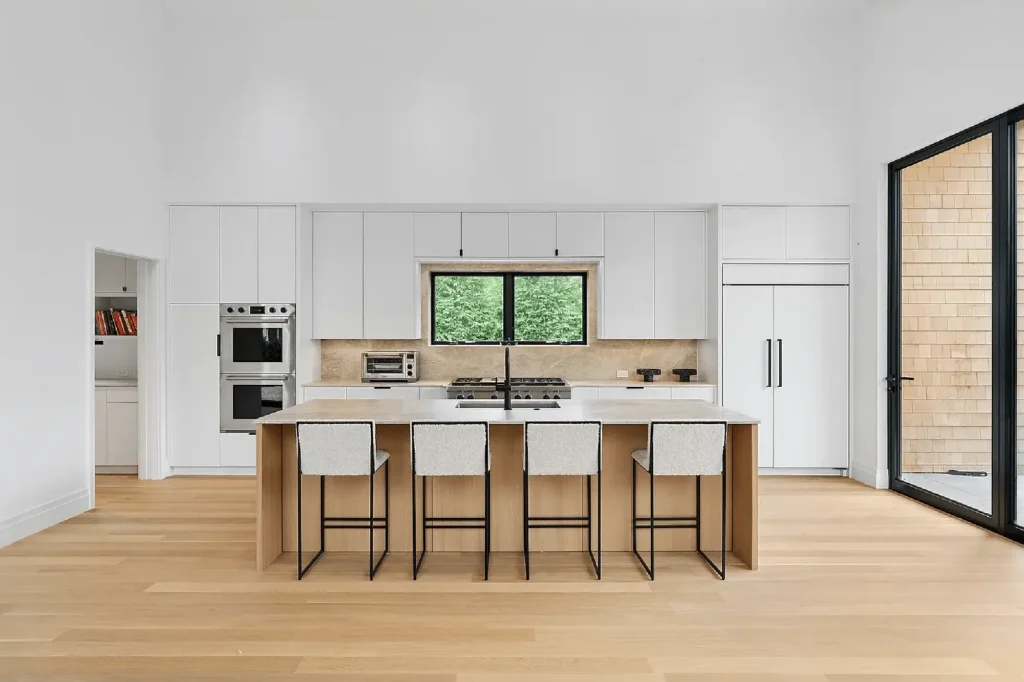 Luxury East Hampton Village House by Spring Architecture + Design, featuring passive-house principles, energy-efficient design, and sustainable modern architecture by Jessica Talley in New York