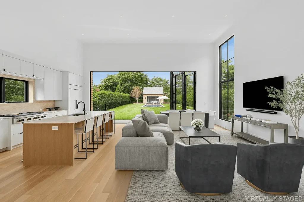 Luxury East Hampton Village House by Spring Architecture + Design, featuring passive-house principles, energy-efficient design, and sustainable modern architecture by Jessica Talley in New York