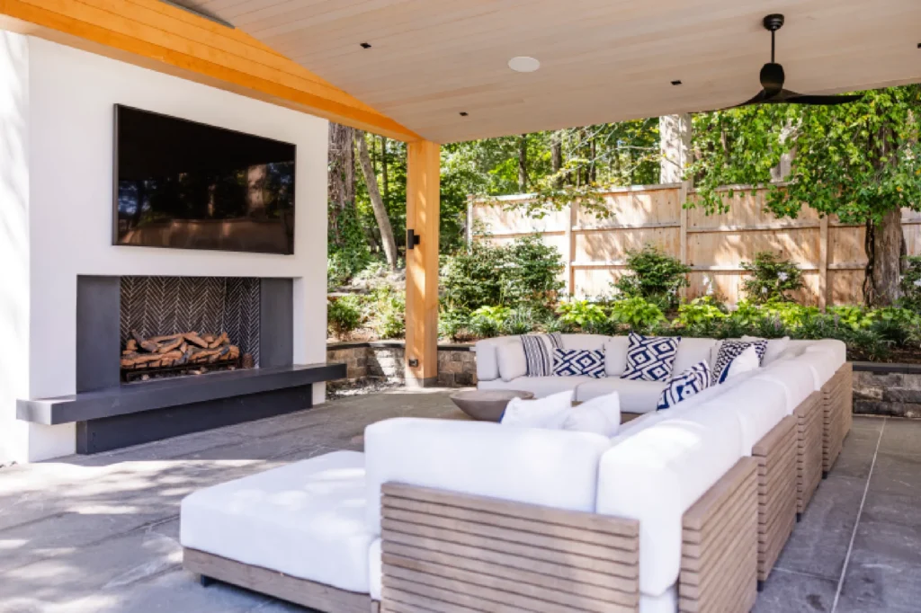 Resort House by Spring Architecture + Design, a 3,800 sq ft sustainable coastal residence featuring modern architecture, net-zero energy design, luxury outdoor living, pool house, and energy-efficient systems.