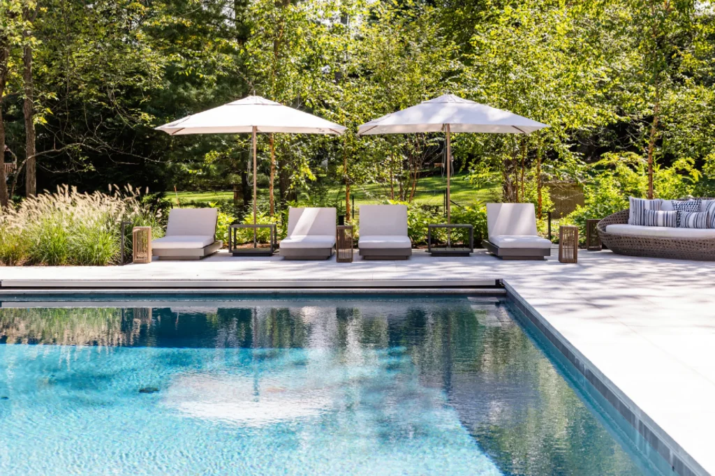 Resort House by Spring Architecture + Design, a 3,800 sq ft sustainable coastal residence featuring modern architecture, net-zero energy design, luxury outdoor living, pool house, and energy-efficient systems.